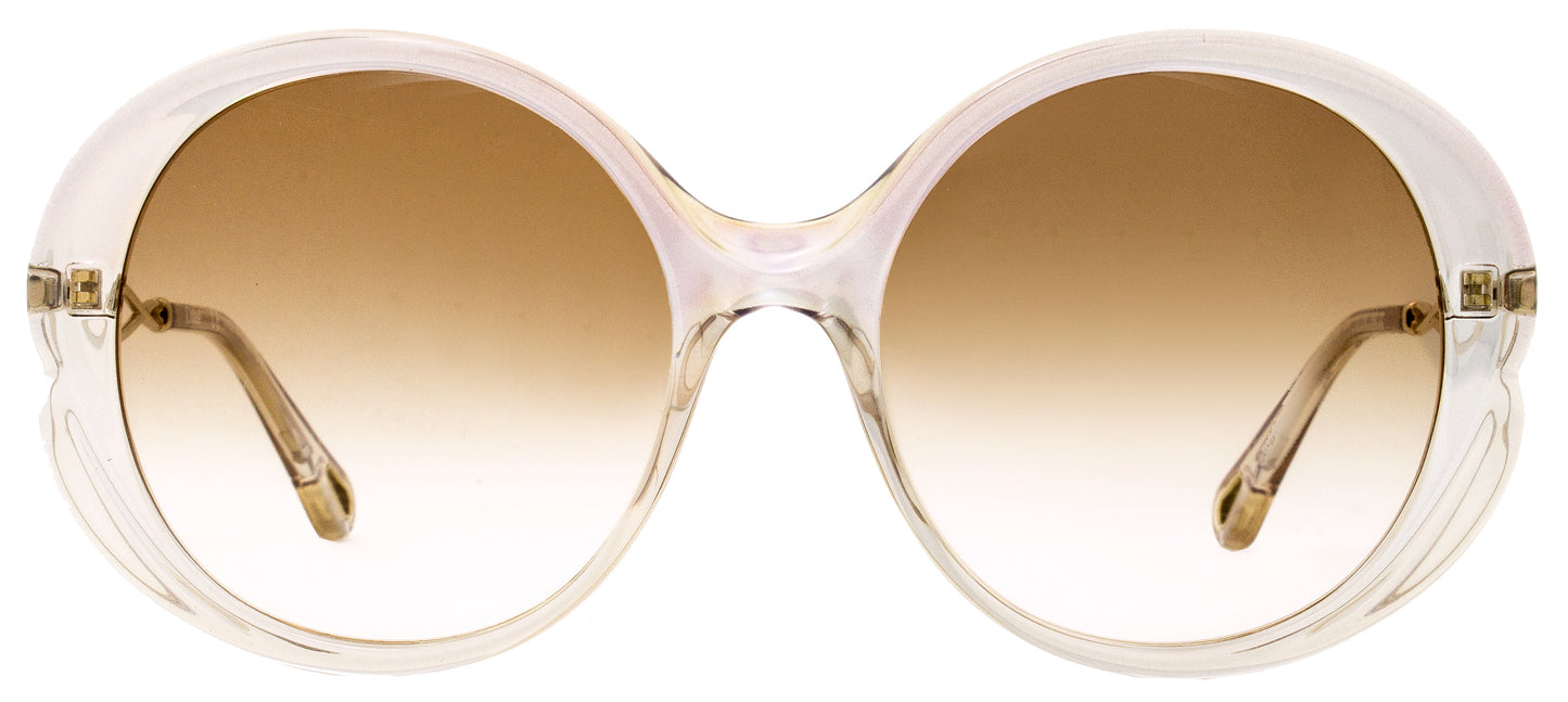 Chloe Round Sunglasses CE739S 290 Iridescent Nude/Gold 57mm 739