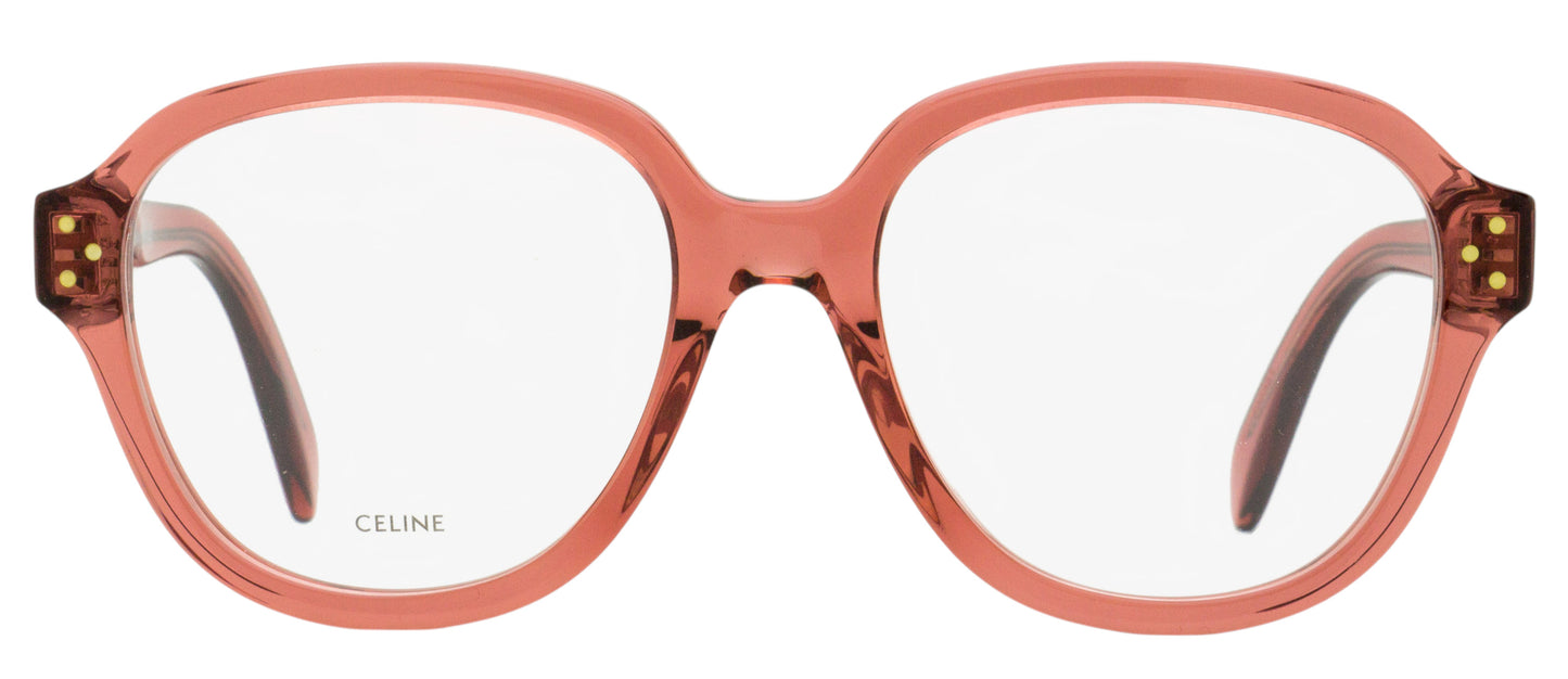 Celine Soft Square Eyeglasses CL50107I 074 Transparent Rose 54mm