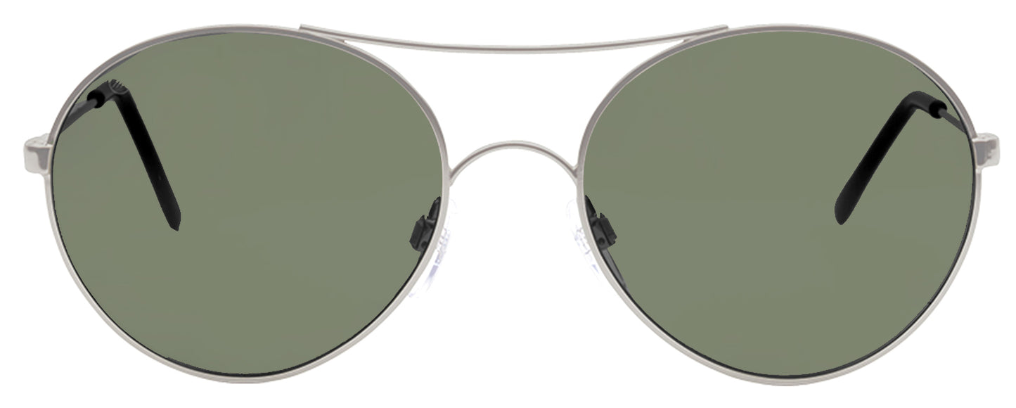 Electric Round Sunglasses Huxley EE13109701 Silver/Black 53mm