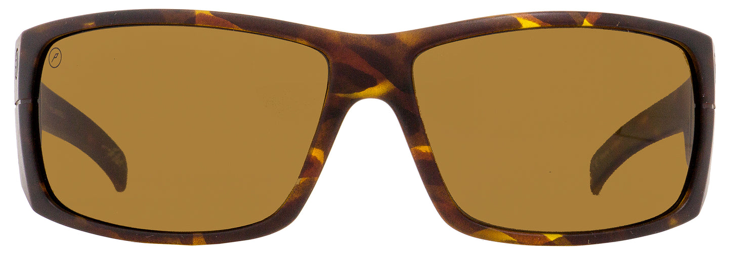 Electric Wrap Sunglasses Mudslinger EE13713943 Matte Tortoise Polarized 68mm
