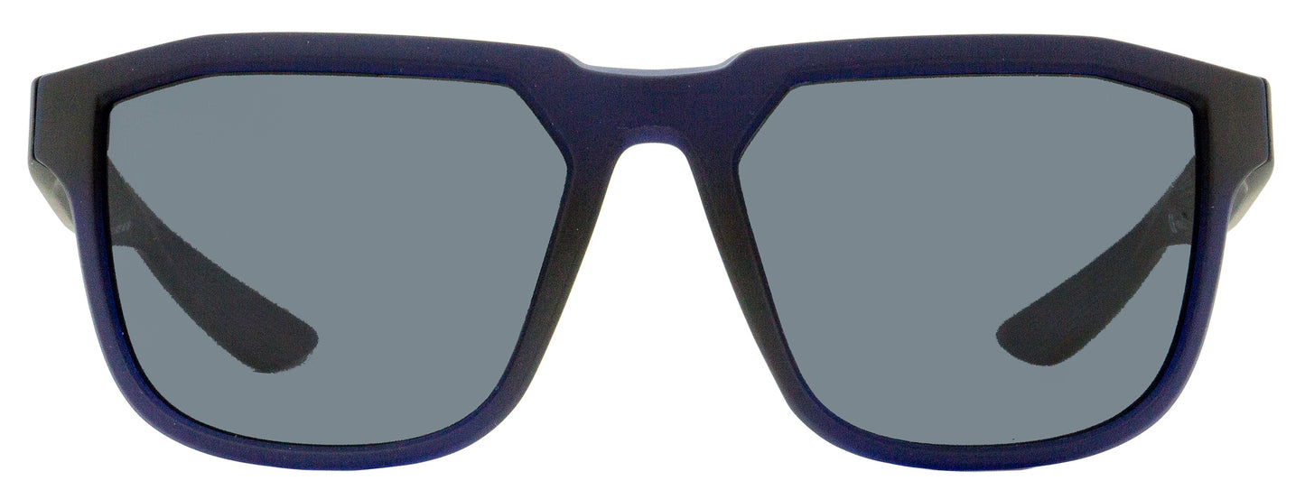 Nike Square Sunglasses Fly EV0927 460 Matte Black/Blue 57mm