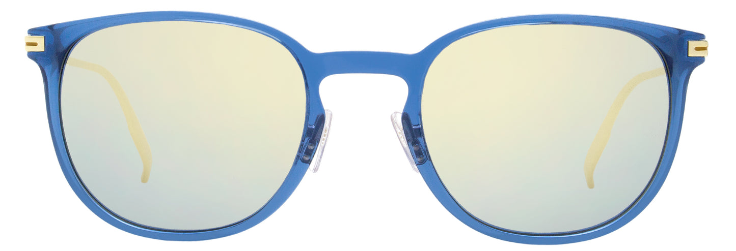 Zegna Mirrored Sunglasses EZ0136 90X Gold/Blue 54mm 136