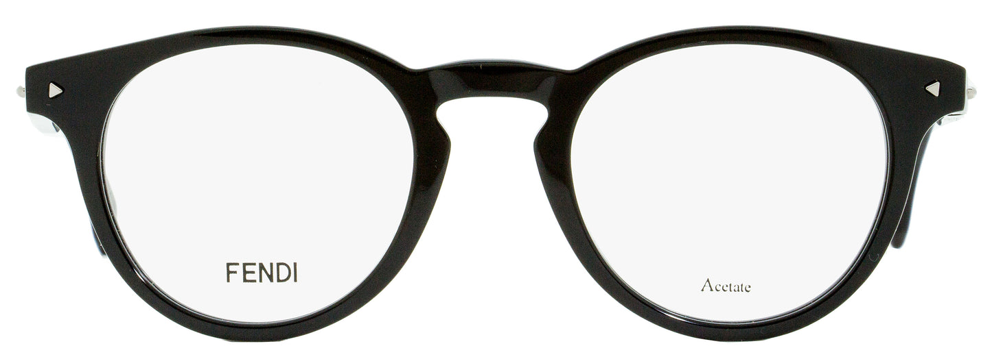 Fendi Oval Eyeglasses FF0219 807 Black/Aqua 47mm 219