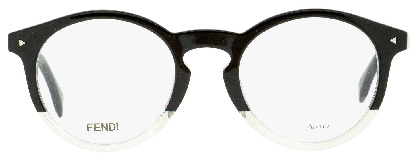 Fendi Oval Eyeglasses FF0236F 71C Black/Opal Crystal 49mm 236