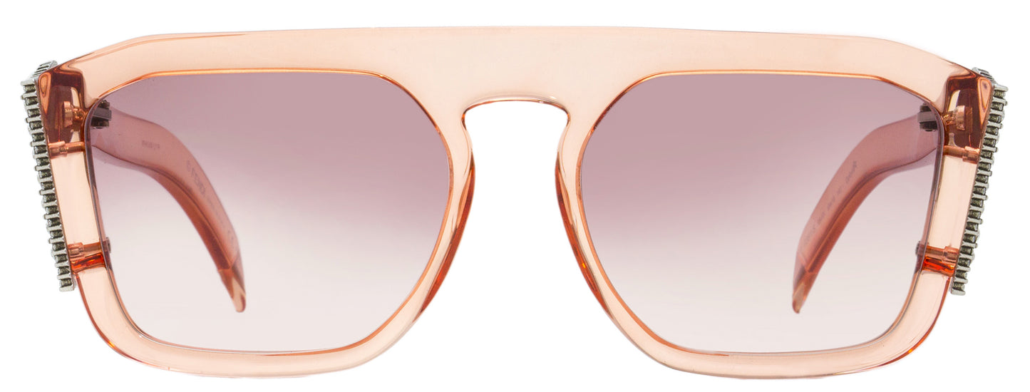 Fendi Rectangular Sunglasses FF0381S 35J3X Transparent Pink 55mm 0381