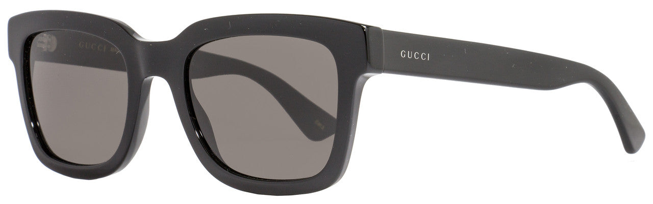 Gucci Rectangular Sunglasses GG0001S 001 Shiny Black 0001 Stepani Style