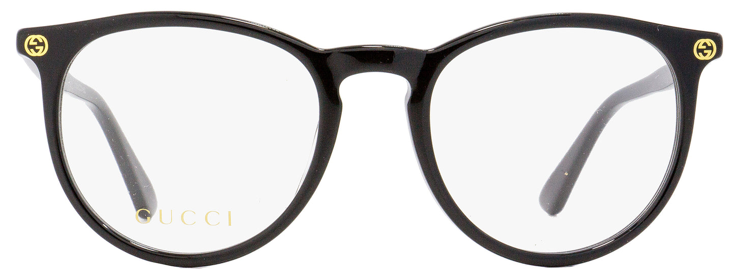 Gucci Oval Eyeglasses GG0027O 001 Black 50mm 0027