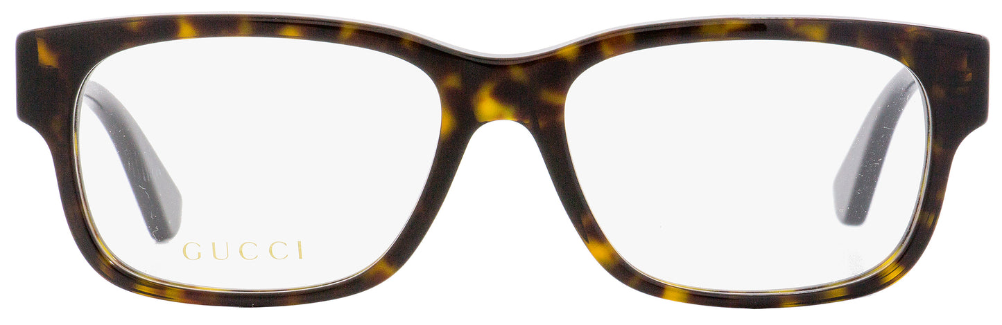 Gucci Rectangular Eyeglasses GG0343O 008 Havana/Black/Cream 57mm 0343