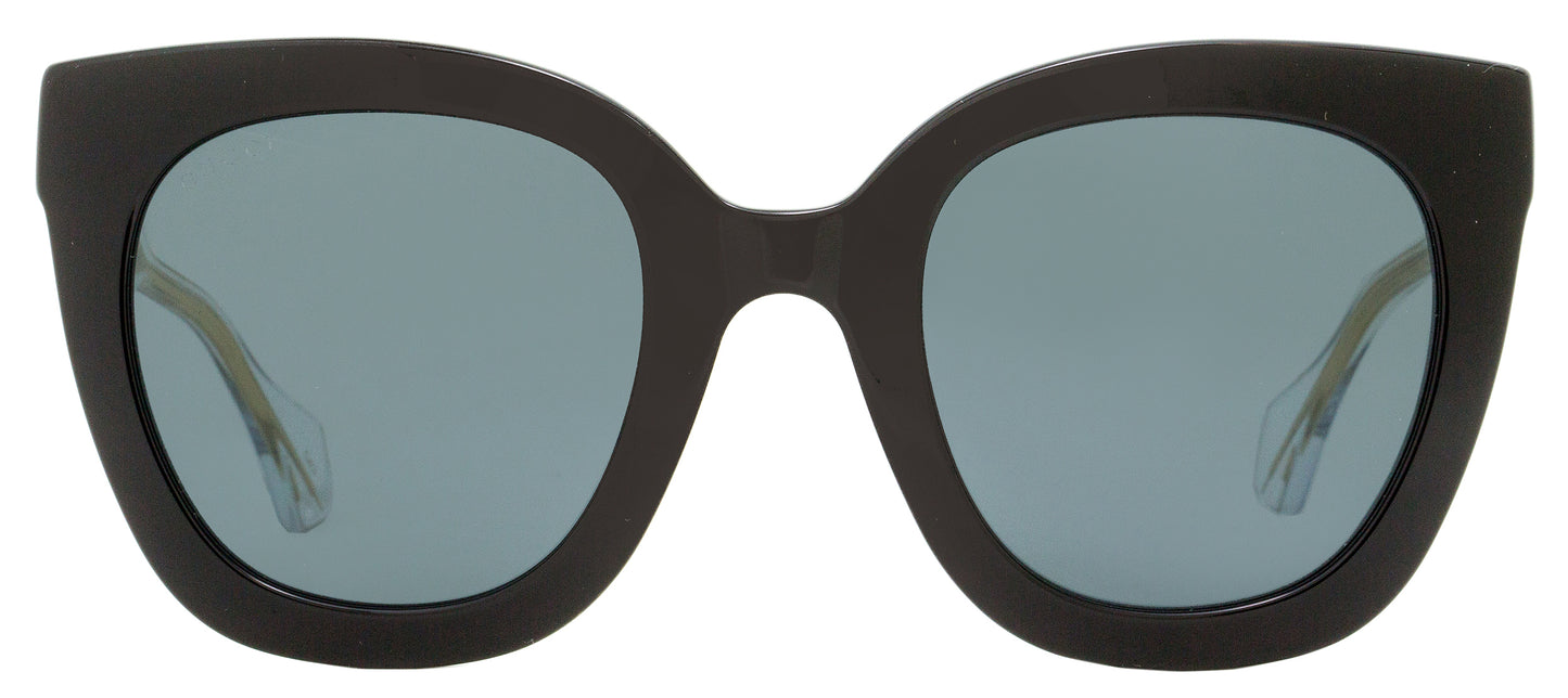 Gucci Square Sunglasses GG0564S 001 Black/Clear/Gold 51mm 0564