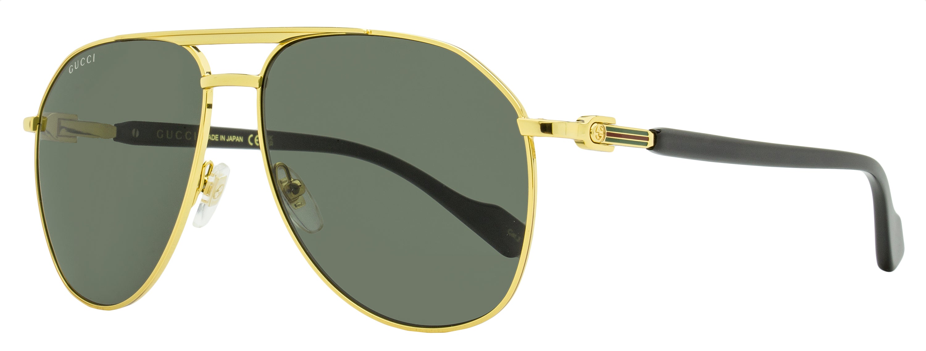 GUCCI AVIATOR GG1220 SUNGLASSES GUCCI LOGO Sunglasses Gucci GG1220S | Free Shipping | Glasses.com® main image 4