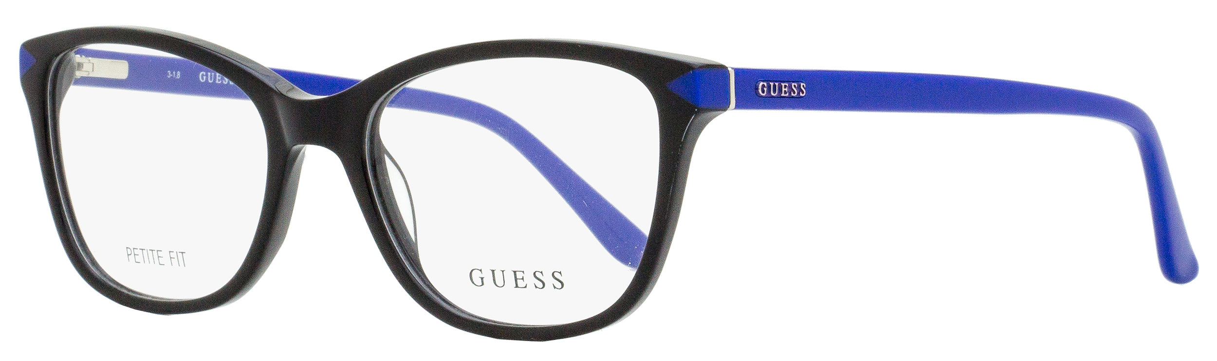 Guess Petite Fit Eyeglasses GU2673 005 Black Blue 51mm 2673 Stepani Style