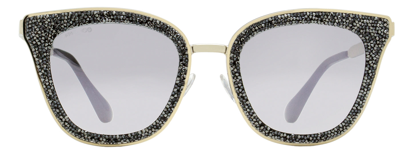 Jimmy Choo Square Sunglasses Lizzy/S FT3IC Light Gold/Black 63mm