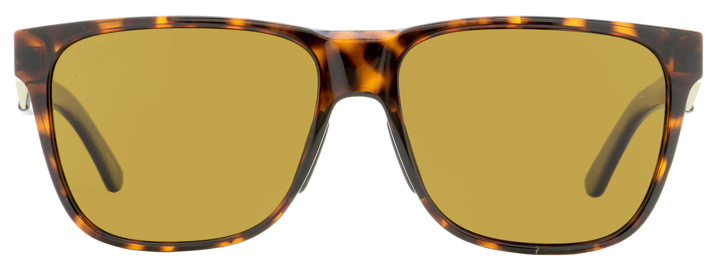 Smith Rectangular Sunglasses Lowdown Steel EKPL5 Dark Tortoise/Gold Polarized 56mm