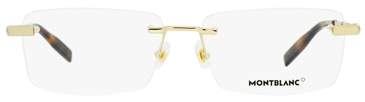 Montblanc Rimless Eyeglasses MB0030O 005 Gold/Havana 59mm 30