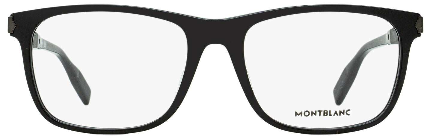 Montblanc Rectangular Eyeglasses MB0035O 005 Black 57mm 0035