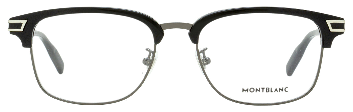 Montblanc Rectangular Eyeglasses MB0043O 005 Black/Gunmetal 55mm 0043