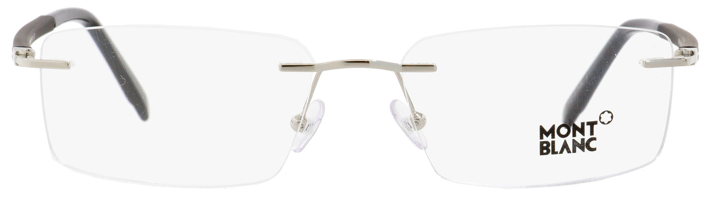 Montblanc Rimless Eyeglasses MB731 016 Palladium/Black 56mm 731