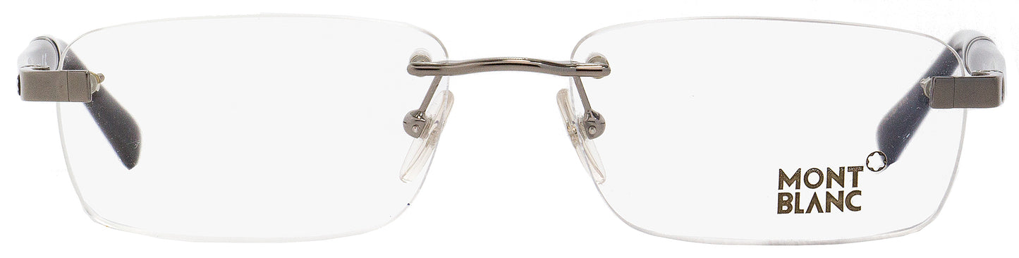 Montblanc Rimless Eyeglasses MB9101 A36 Dark Ruthenium/Black 53mm 9101