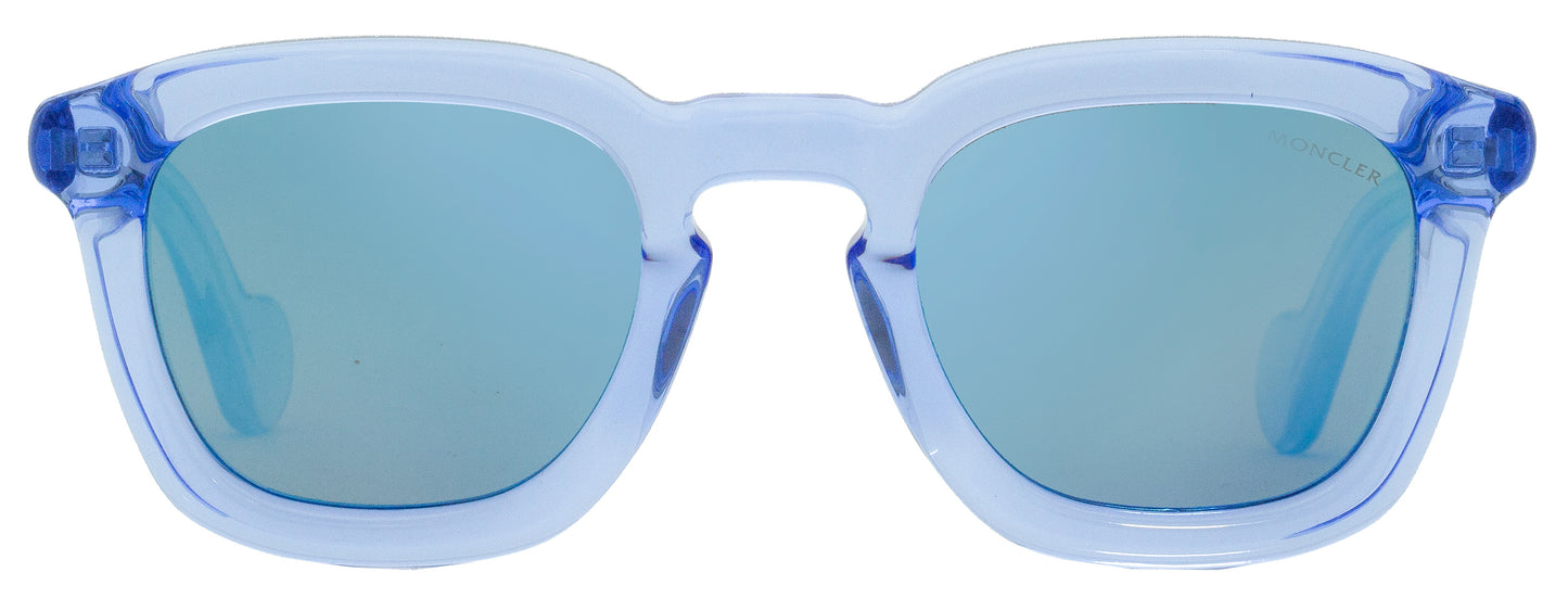 Moncler Rectangular Sunglasses ML0006 84L Transparent Blue/Copper 50mm 0006