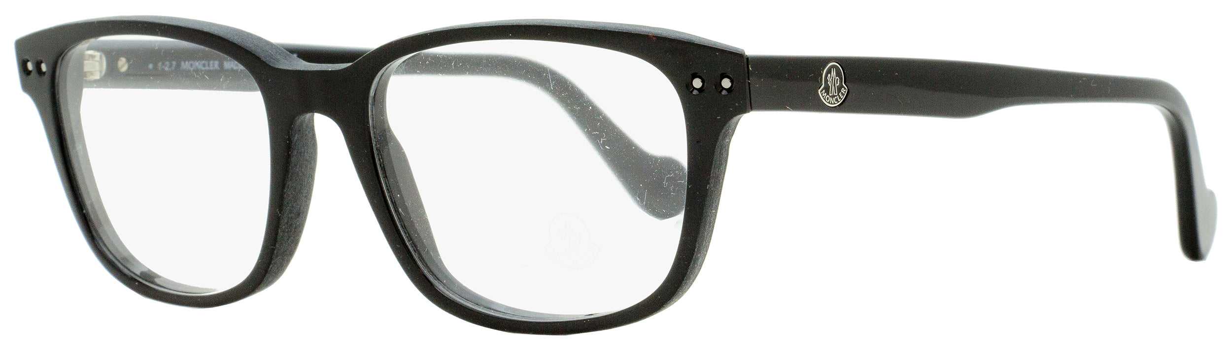 Moncler Rectangular Eyeglasses ML5015 001 Shiny Black 53mm 5015