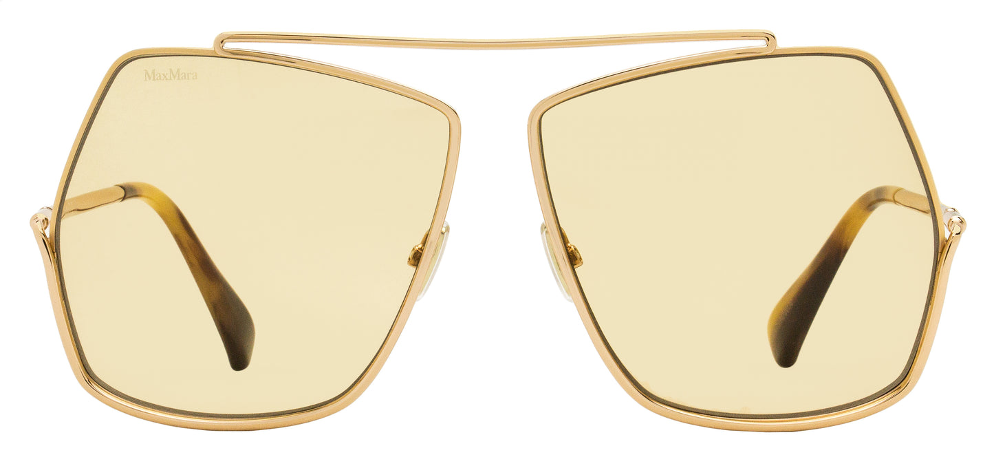 Max Mara Elsa Photochromic Sunglasses MM0006 28E Gold/Horn 64mm