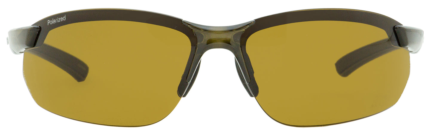 Smith Wrap Sunglasses Parallel Max 2 09QSP Transparent Brown Polarized 71mm