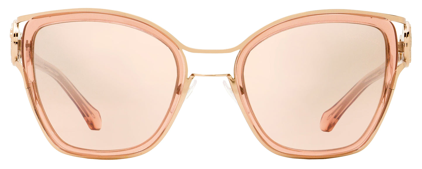 Roberto Cavalli Square Sunglasses RC1081 Montaione 72U Transparent Rose/Bronze 54mm 1081