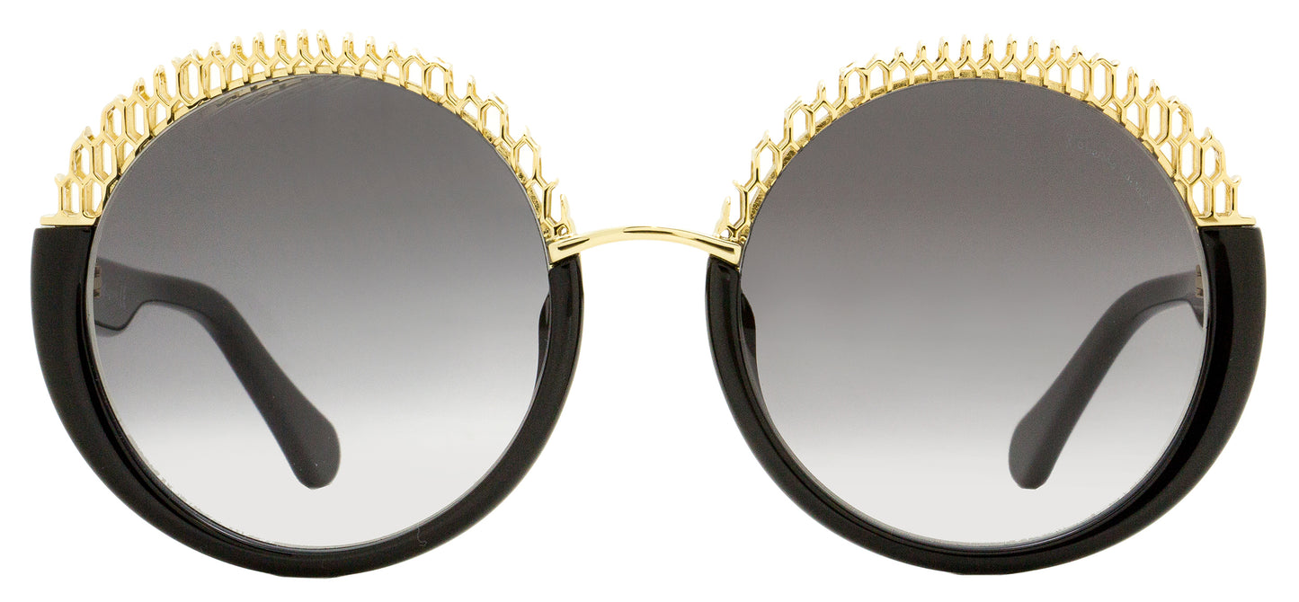 Roberto Cavalli Round Sunglasses RC1104-H 01B Black/Gold 58mm 1104