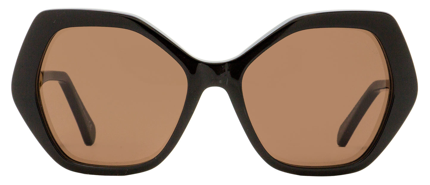 Roberto Cavalli Hexagonal Sunglasses RC1105 01E Black/Gold 57mm 1105