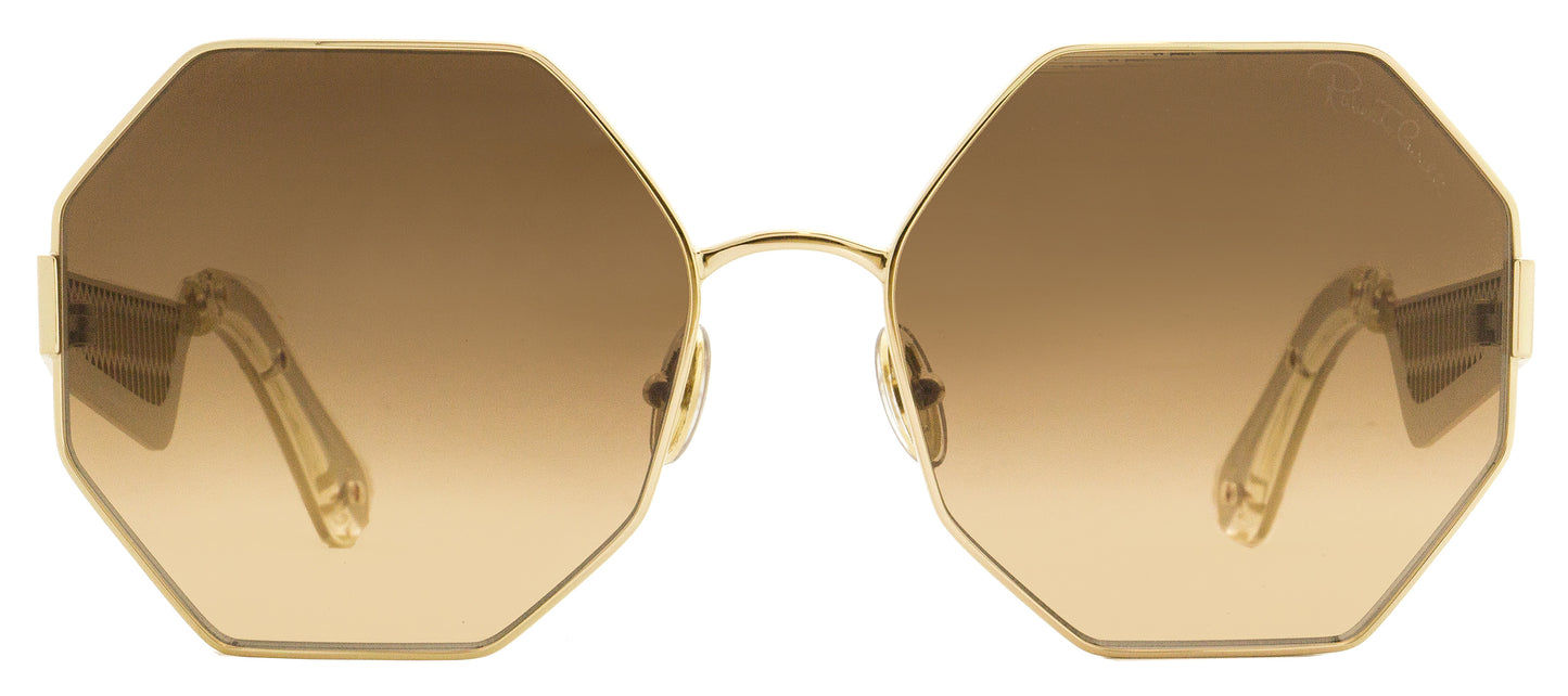 Roberto Cavalli Octagon Sunglasses RC1107 32G Gold/Clear 60mm 1107
