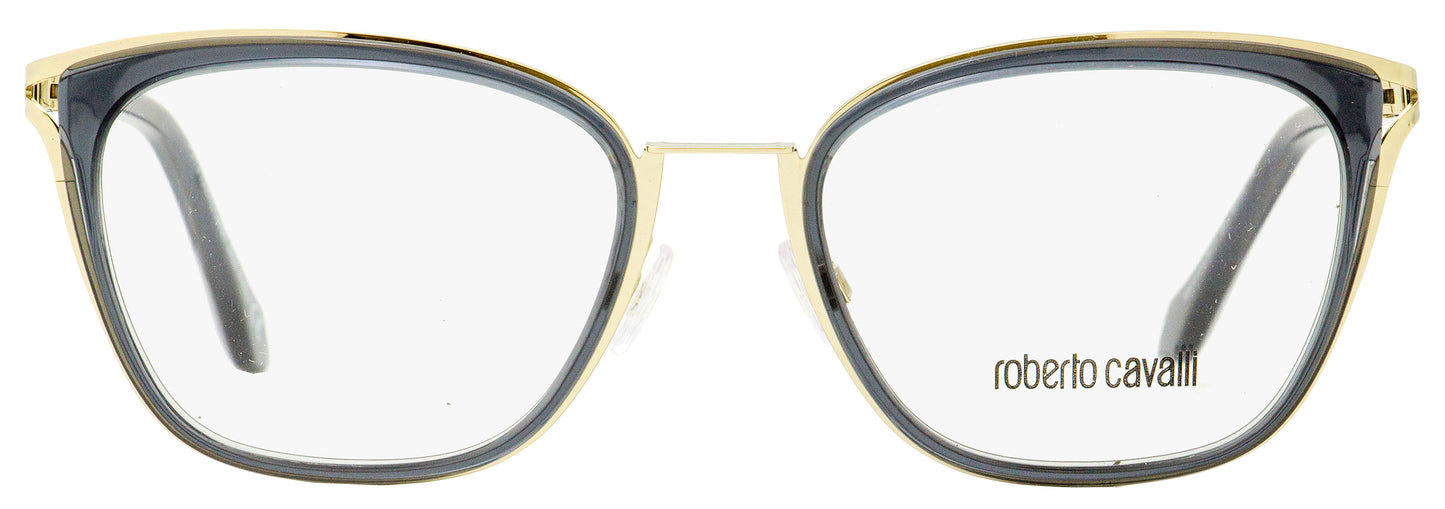 Roberto Cavalli Rectangular Eyeglasses RC5071 Maremma 020 Gold/Transparent Gray 52mm 5071