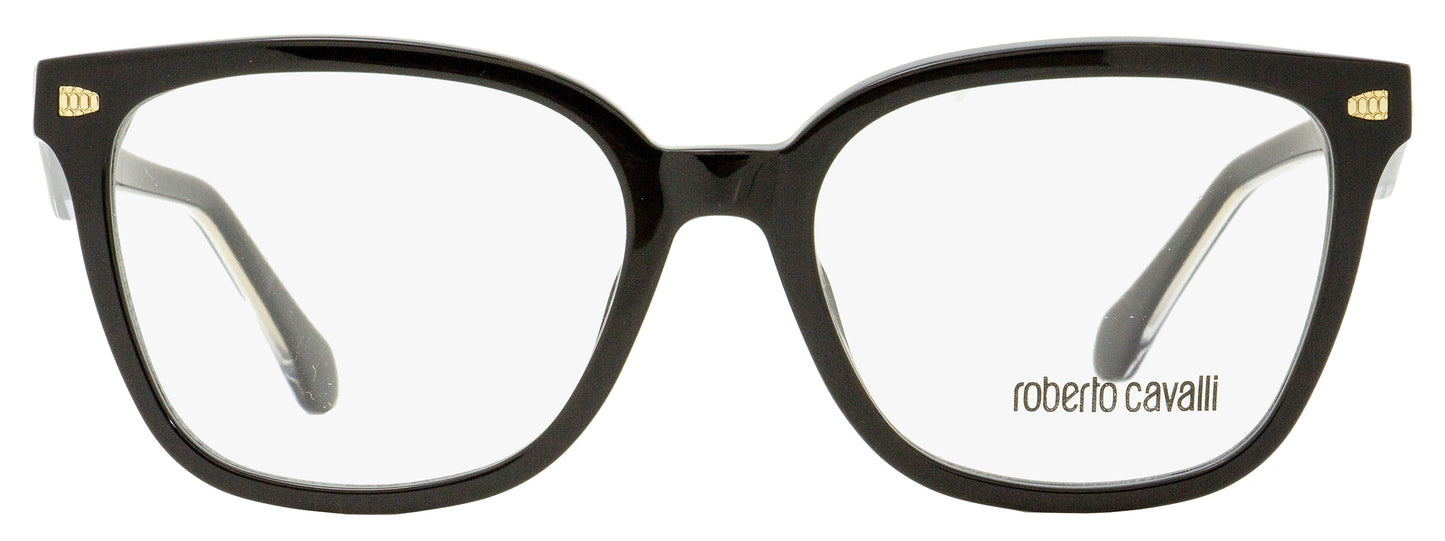 Roberto Cavalli Rectangular Eyeglasses RC5078 Murlo 001 Black/Gold 52mm 5078