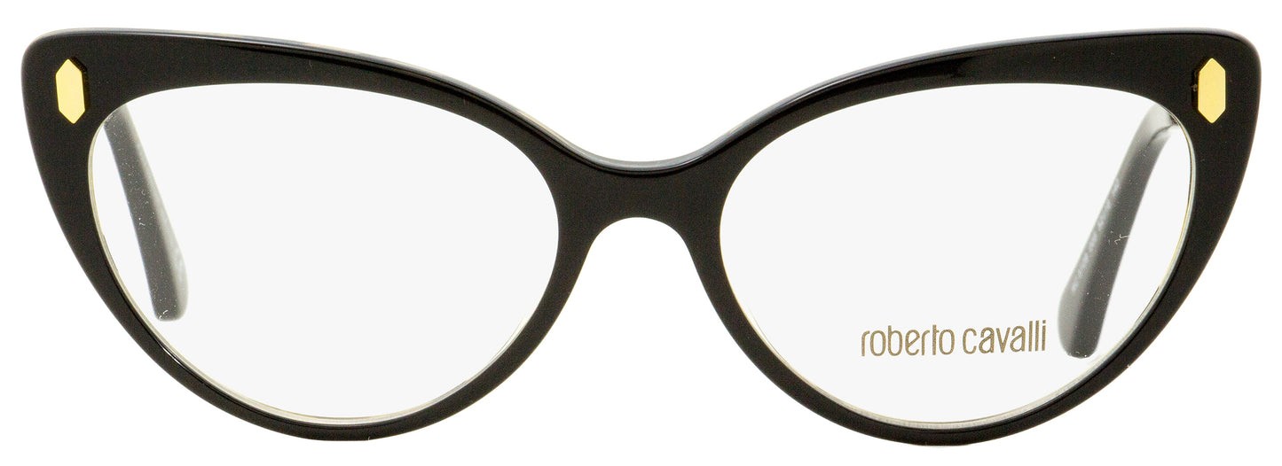 Roberto Cavalli Cateye Eyeglasses RC5109 005 Black/Gold 52mm 5109