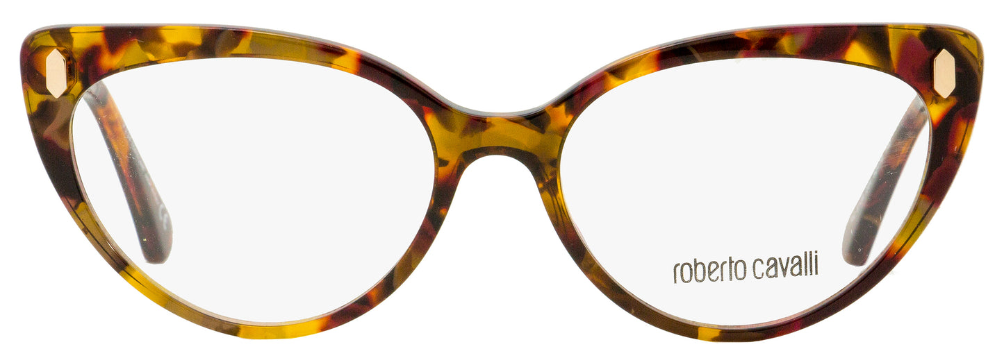 Roberto Cavalli Cateye Eyeglasses RC5109 054 Havana/Gold 52mm 5109