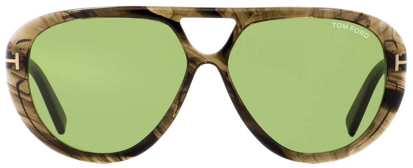 Tom Ford Oval Sunglasses TF510 Marley 20N Gray Melange 59mm FT0510