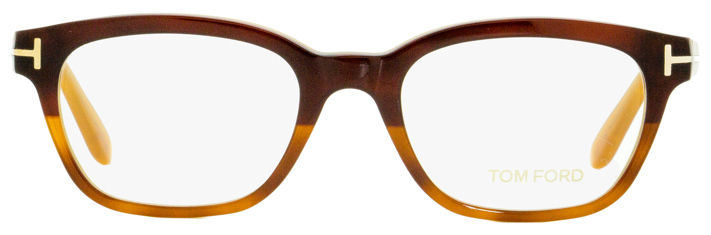 Tom Ford Rectangular Eyeglasses TF5207 050 Red Havana/Opal 49mm FT5207