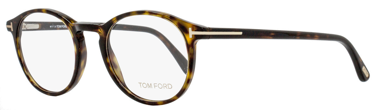 Tom Ford Oval Eyeglasses TF5294 052 Size: 48mm Shiny Havana FT5294