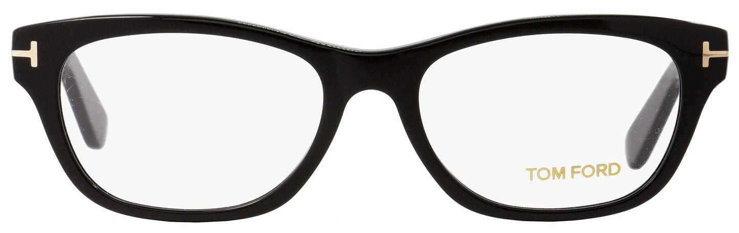 Tom Ford Rectangular Eyeglasses TF5425 001 Black/Gold 53mm FT5425