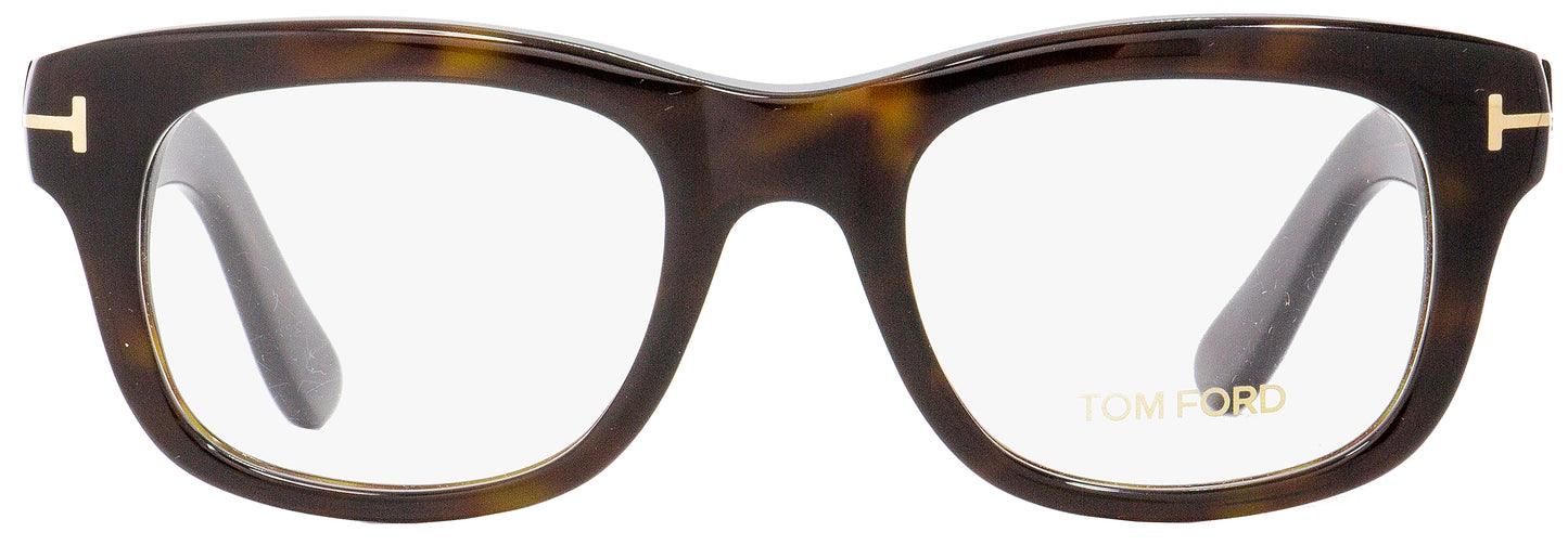 Tom Ford Rectangular Eyeglasses TF5472 052 Dark Havana 51mm FT5472