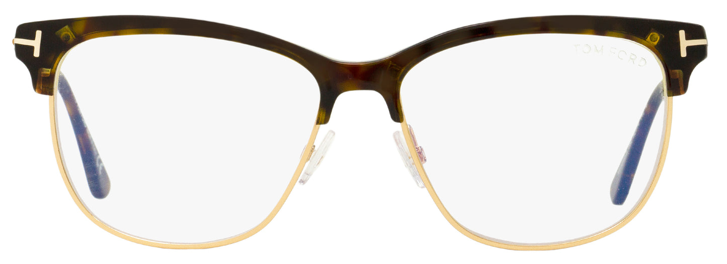 Tom Ford Blue Block Eyeglasses TF5546B 052 Havana/Gold 54mm FT5546