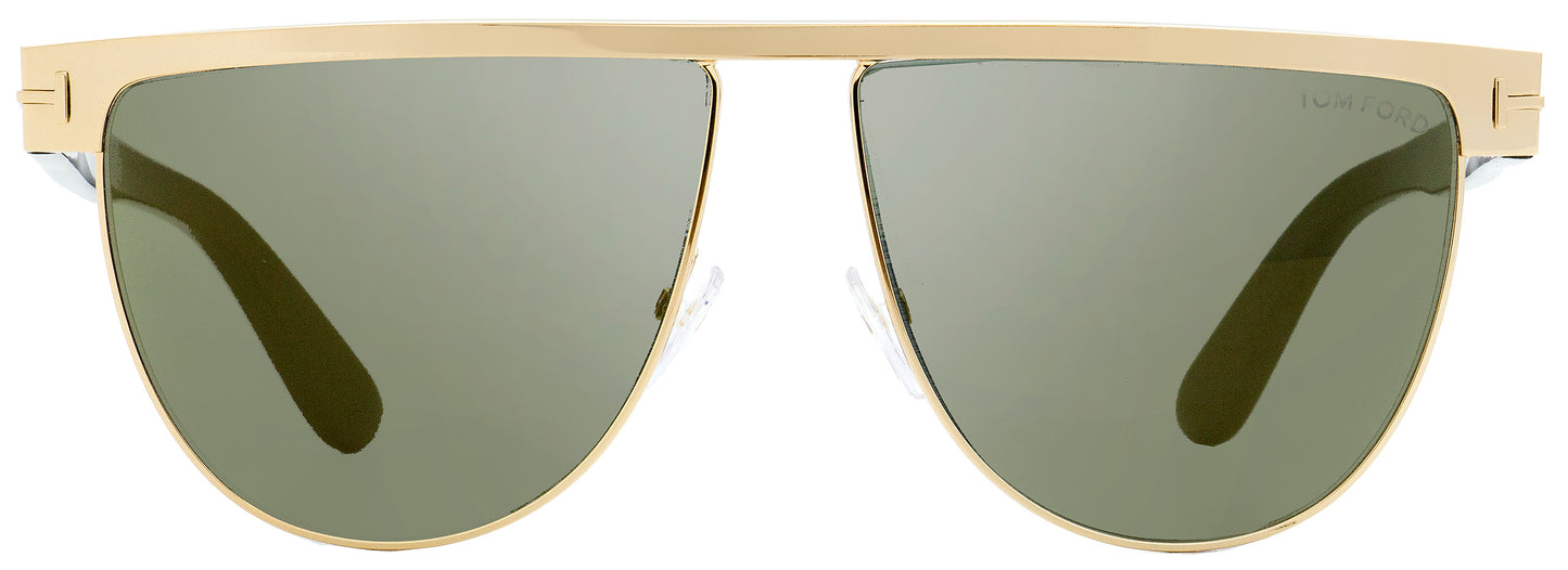 Tom Ford Oval Sunglasses TF570 Stephanie-02 28C Gold/Black 60mm FT0570