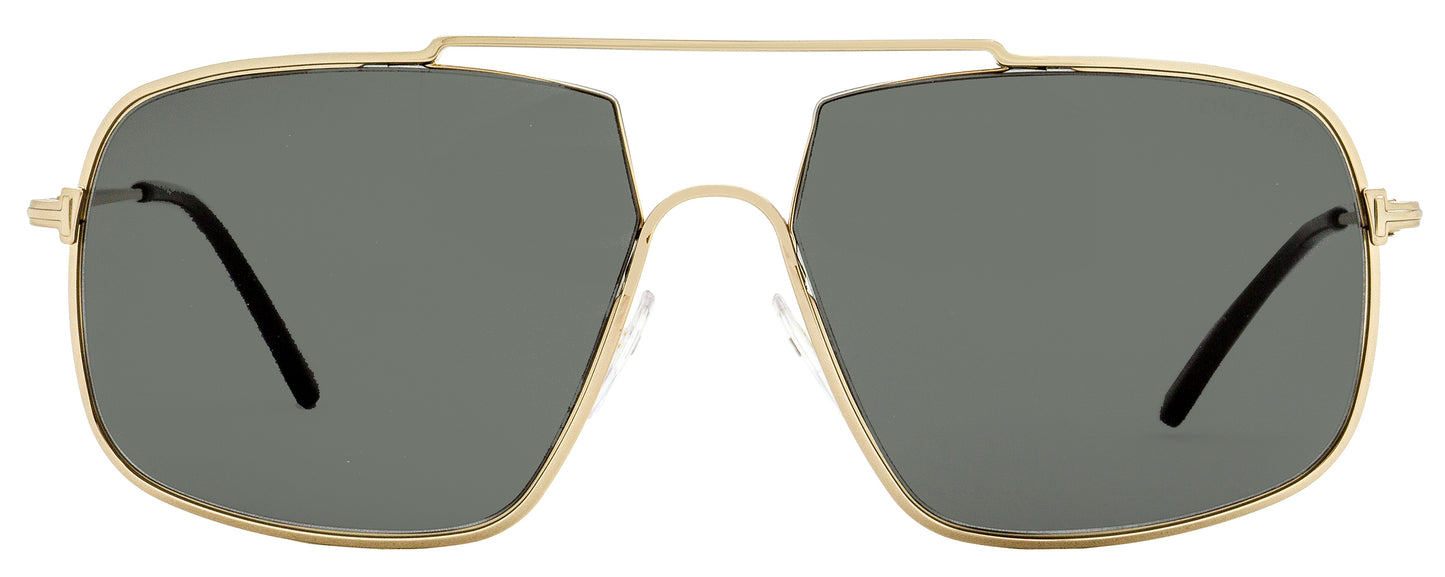 Tom Ford Pilot Sunglasses TF585 Aiden-02 28A Gold/Black 60mm FT0585