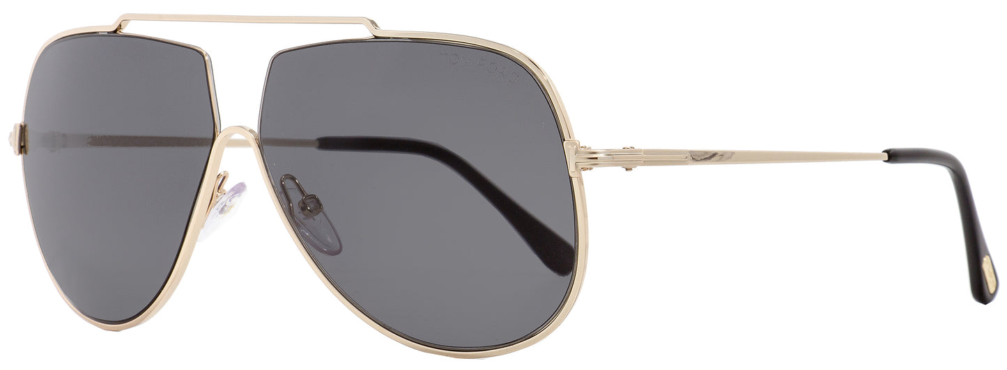 Tom Ford Pilot Sunglasses TF586 Chase-02 28A Gold/Black 61mm FT0586