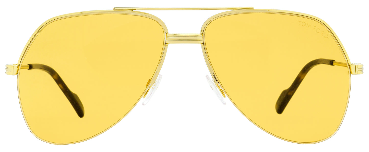 Tom Ford Pilot Sunglasses TF644 Wilder-02 32J Gold/Havana 62mm FT0644
