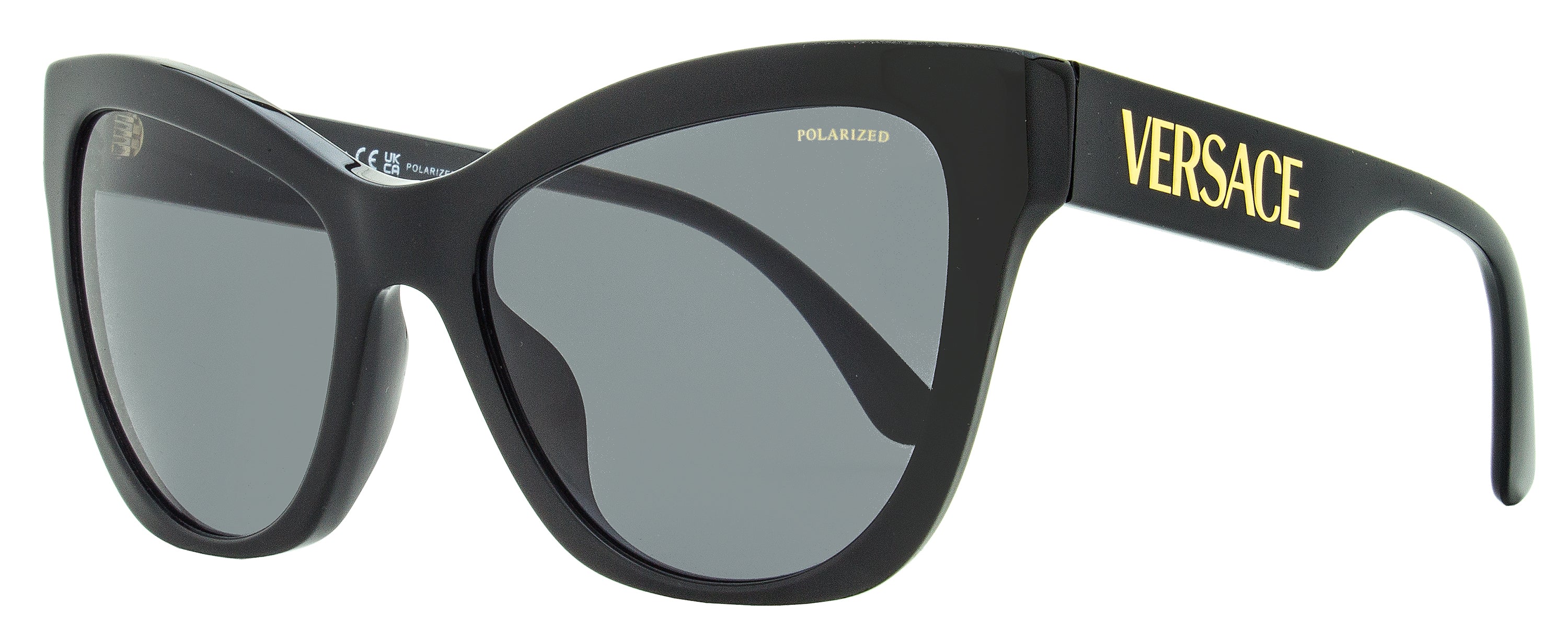 Versace Cat Eye Sunglasses VE4417U GB1-81 Black 56mm  display picture 2
