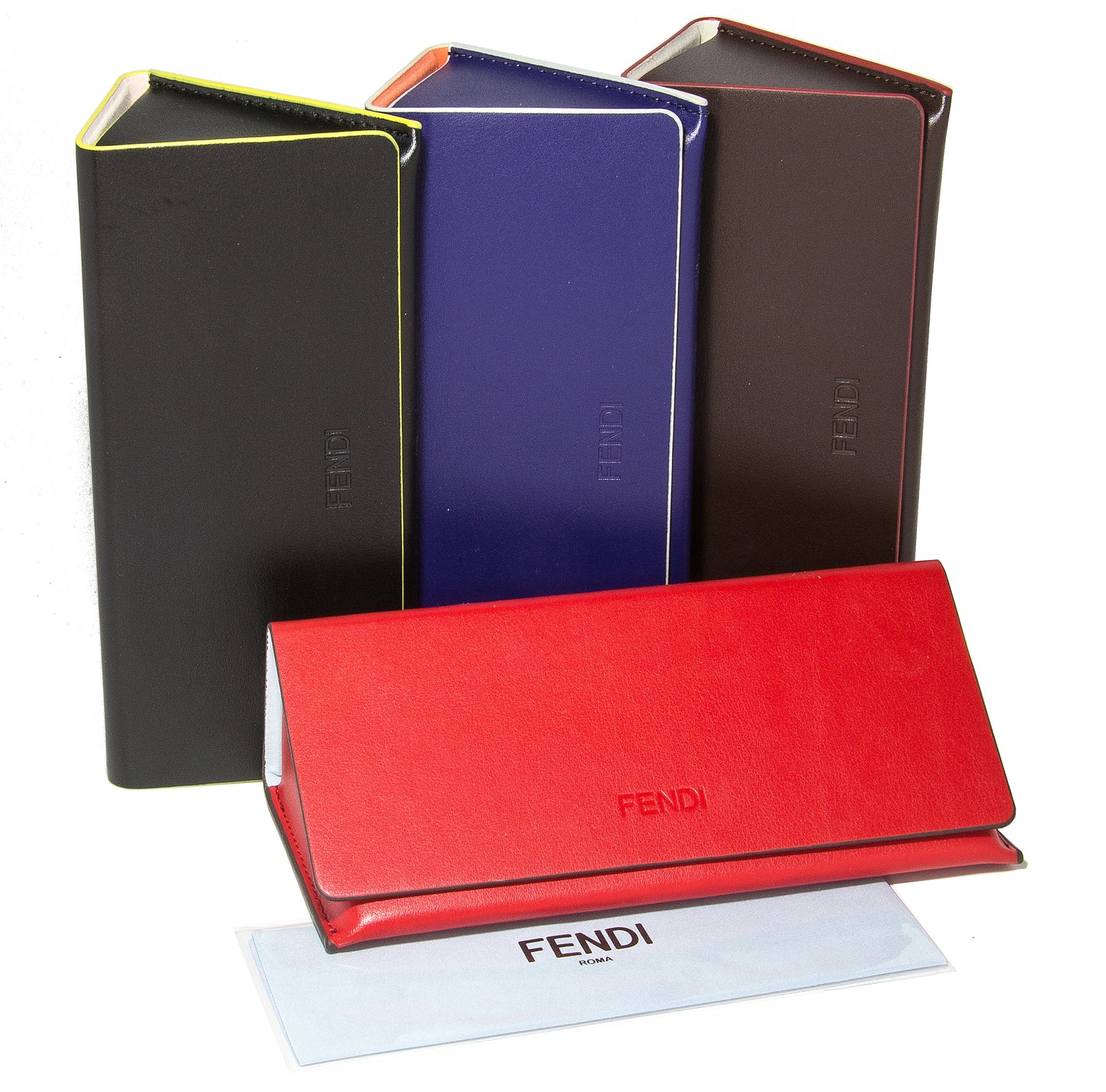 Fendi Rectangular Eyeglasses FFM0064 807 Black/Gunmetal 54mm 64