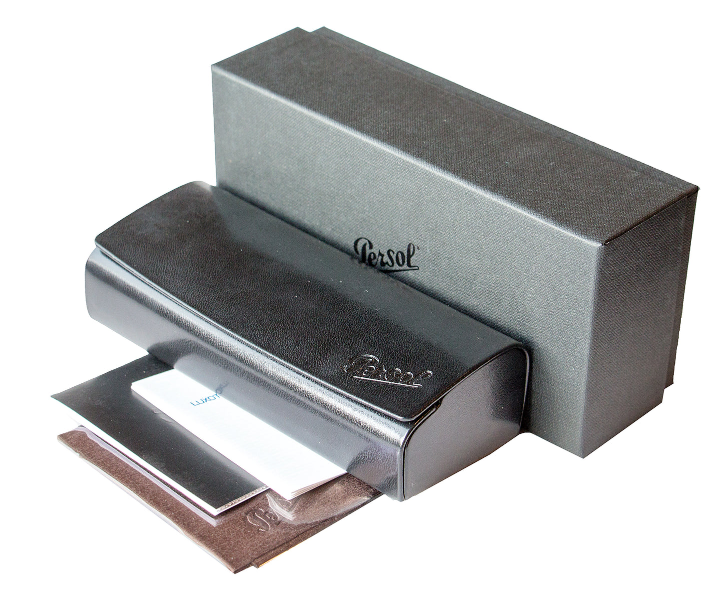 Persol Pantos Sunglasses PO3152S 906132 Transparent Gray 52mm 3152