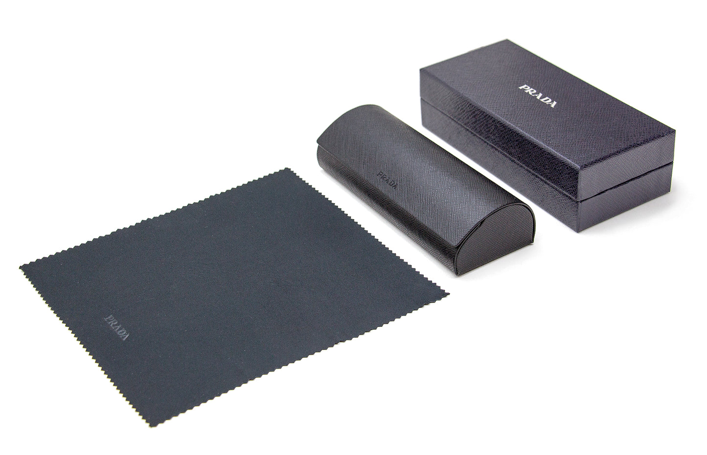 Prada Rectangular Eyeglasses VPR 10Y 1AB-1O1 Black 52mm