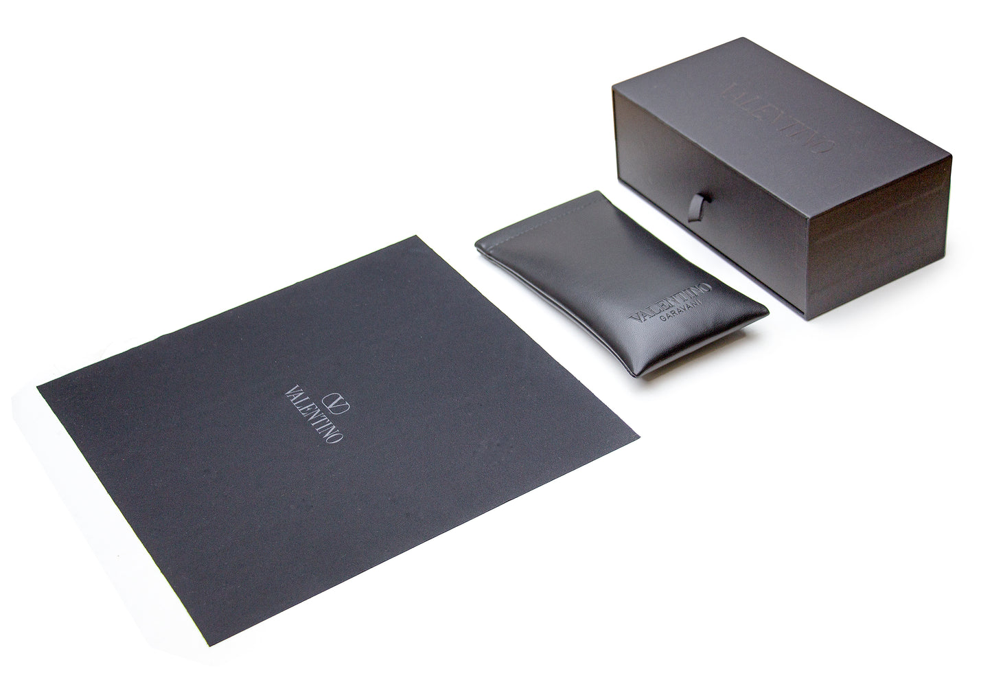 Valentino Titanium Cat Eye Sunglasses VLS-102 A Black/Gold 50mm