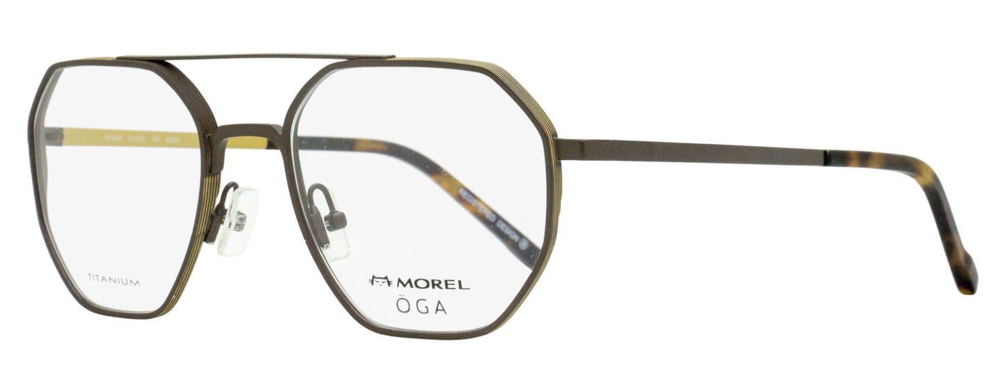 Morel Oga Skiva Eyeglasses 10164O MD09 Dark Bronze/Brown 51mm